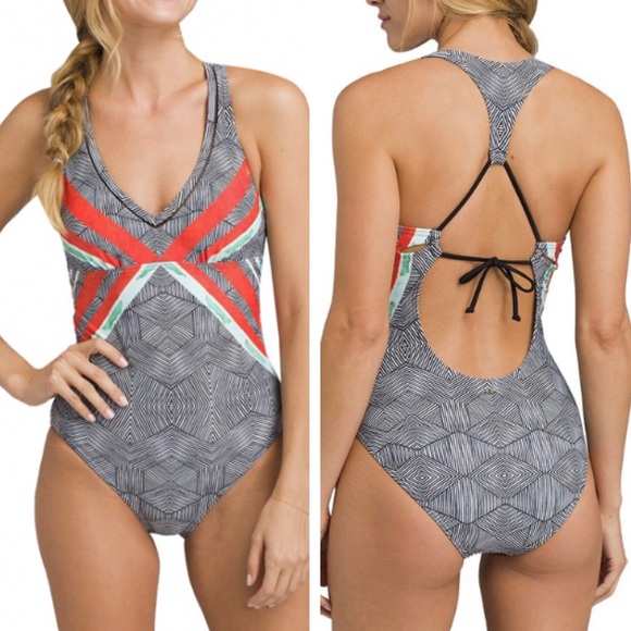 Prana Other - PRANA NWT KHARI ONE PIECE SWIMSUIT LAVA GLOW CARIB